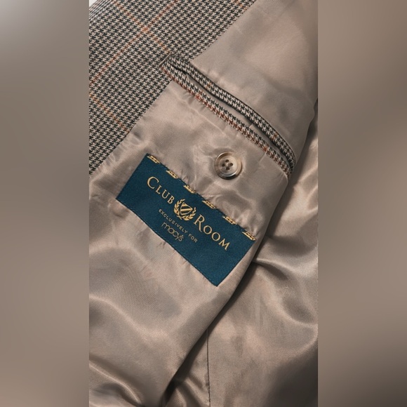 Men’s Blazer 44R Macys Club Room - Picture 5 of 6